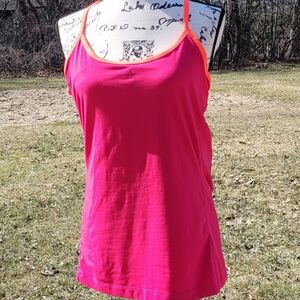 Adidas Women's Pink Athletic Workout Exercise Tank Top- Size Large